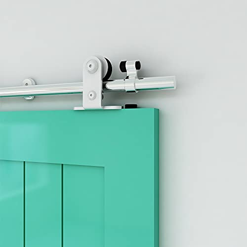 TSMST 182CM/6FT Quincaillerie De Porte Coulissante Kit Porte Coulissante Rail Acier inoxydable