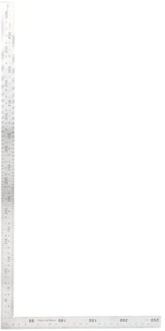 VIFERR Righello angolare in Acciaio Inossidabile Strumento Quadrato per misurazione Righello ad Angolo retto da 90 Gradi(500mm*250mm)