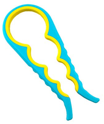 Apri barattoli, apribottiglie, pinza per barattoli, apriscatole, apriscatole, apriscatole per mani artritiche e mani deboli, anziani e donne (blu)