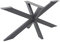 ML-Design Tischgestell Spider 78x71x150 cm, Anthrazit, Kreuzgestell Kreuz X-Design Tischfüße Möbelfüße, Schwerlast Tischkufen Stahl, Metall Tischbeine, DIY Esstisch, Industriedesign, einfache Montage