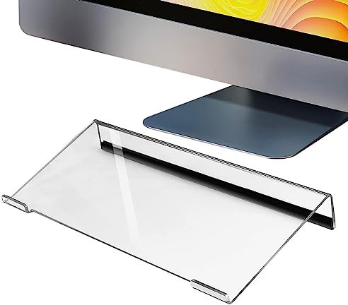 Supporto Per Tastiera Pc Acrilico - Supporto Per Tastiera Pc Acrilico - Tastiera Riser - 17x6x1,5 Pollici,supporto Tastiera Pc Fisso - Supporto Tastiera Pc Scrivania - Supporto Ergonomico Pc Portatile