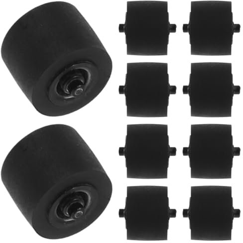 SAFIGLE 12 ruedas de goma para grabadora de cassette, piezas de reparación