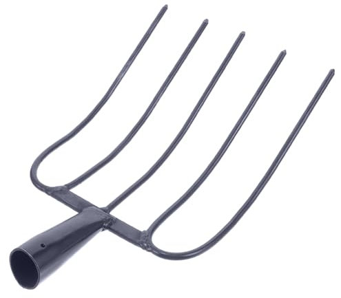 PartyKindom Raccogli Letame Multifunzione Con Denti Solidi Per Uso Agricolo e Giardinaggio Strumento Manuale Antiruggine Per Aree Rurali e Prati