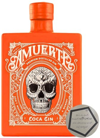 1 Flasche Amuerte | Orange Summer Edition (Guave, Ananas & Zedrat-Zitrone) 0.7 l 43% vol | Orange Sommeredition 2024 | inkl. LOVEVINO Silver Button Sticker