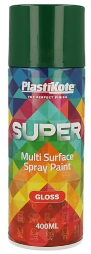 400ml, Super Multi Surface Gloss Spray Paint (1, Lawn Green)