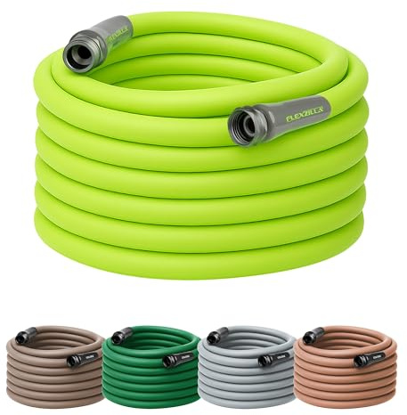 Flexzilla Garden Hose 5/8 in. x 75 ft, Heavy Duty, Lightweight, Drinking Water Safe, ZillaGreen - HFZG575YW-E