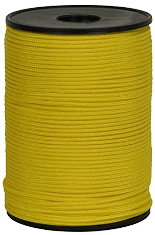 Corderie Italiane 006005889 Filo muratore, cordino edilizia giallo, 2 mm - 500 mt