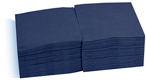 Hängelampe ser22107609 Coktail, Serviette 20 x 20, 2-lagig, 1/4 Falz, 100 Servietten, punta-punta, blau