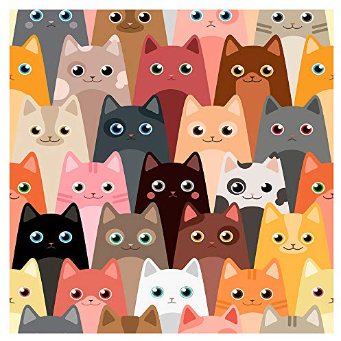 murando Papel Pintado autoadhesivo Para niños 10m Fotomurales Decoración de Pared Murales Pegatina decorativos adhesivos 3d panel moderna de Diseno Fotográfico Gato Guarderia e-B-0028-j-a