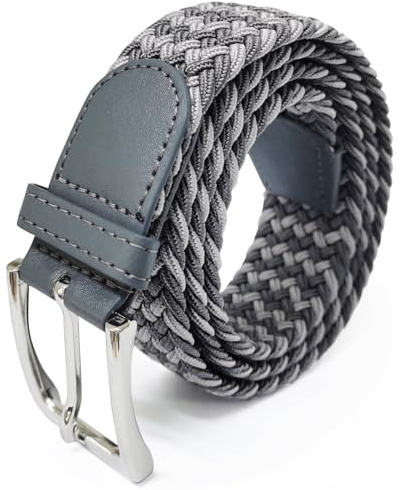 GLAMEXX24 Cintura Elastica Intrecciata per Uomo e Donna, Cinture in Tessuto Mehrere Farben, Unisex Casual Cinture Elasticizzata Regolabile per Jeans