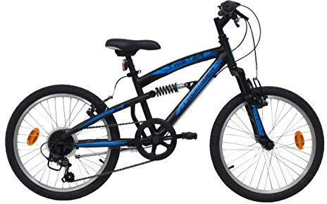 VTT 20'' Enfant Twister Tout Suspendu Mixte avec 6 Vitesses par poignée à Friction