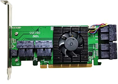 HighPoint Technologies SSD7180 PCIe 3.0 x16 8-Channel U.2/U.3 NVMe RAID Controller