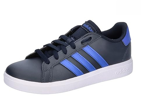 Adidas Unisex Kinder Grand Court Lifestyle Tennis Lace-Up Shoes, Ink/Team Royal Blue/Cloud White, 39 1/3 EU