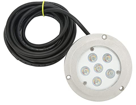 KIMISS Helles Licht, RGBW-Beleuchtung, IP68 Wasserdicht, Edelstahl 316, Sicherer Schutz, Boots-Unterwasserlicht mit Dichtungsfunktion für Yachten und Motorboote