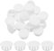 QUARKZMAN 32Pcs 18mm Blanc Bouchon de Trou en Plastique, Bouchons de Trou de Panneau de Type Encastré Embouts d'Insertion pour Tubes de Trou de Verrouillage Armoire de Meubles