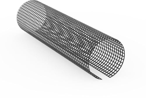 EraGreen Grille de protection anti-feuilles de 1 m de long pour gouttières de 100 à 125 mm - Protection de gouttière résistante aux UV - Noir - Grille de gouttière en plastique - Stop feuilles