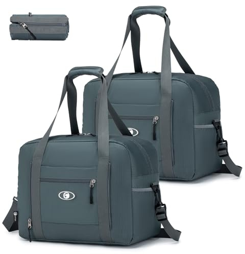 SPAHER Bagaglio a Mano 40x30x20 Ryanair Wizzair Borsone da Viaggio Donna Uomo Impermeabile 25L Pieghevole Borsa da Cabina Mamma per Aereo Palestra Weekend Ospedale Cabin Bag