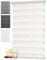 Sol Royal Doppelrollo 85 cm breit DL2 – Doppelrollo Klemmfix ohne Bohren 85x150 cm – Fensterrollo Innen Rollos für Fenster ohne Bohren – Sicht & Sonnenschutz Duo Rollo Fenster Rollos für Innen Leinen