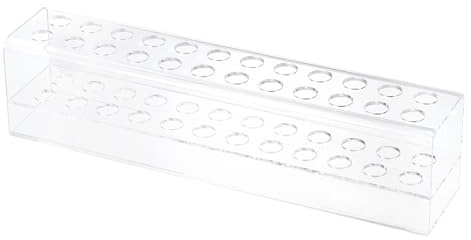 QUARKZMAN Plastikstifthalter, 24-Slot Acrylstiftdisplayständer Klarer Bleistiftdisplayständer Make-up-Pinselhalter Organizer für Zuhause, Büro & Geschäftliche Nutzung