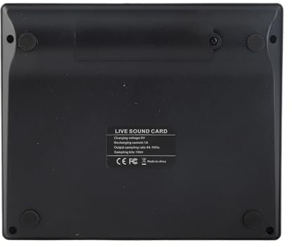 BRRNOO Kit Attrezzature per Podcast Multifunzionale con Scheda Audio e Interfaccia Live DJ per Telefono Cellulare Nero