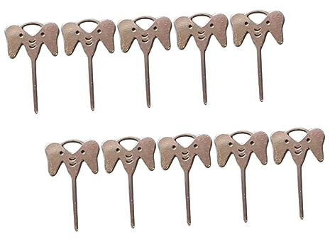 Operitacx 10piezas Extractor De Tarjetas De Sim Pin De Expulsión De Bandeja De Tarjeta Sim Diseño De Útil para Extraer De Teléfono De Material Resistente