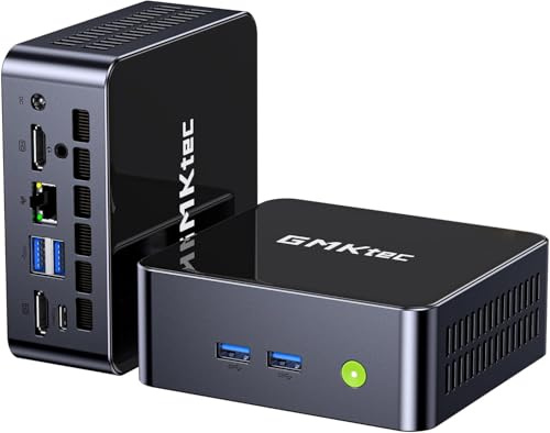 GMKtec Mini PC M3 Ultra con Intel Core i7 12700H (14 núcleos/20 núcleos a 4,7 GHz), 32 GB de RAM DDR4 y 1 TB de SSD NVMe, miniordenador de Escritorio con gráficos Iris XE, Triple Pantalla 4K, WiFi 6,