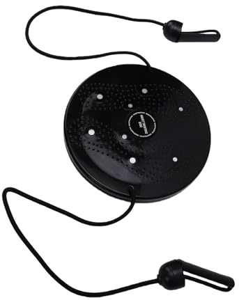 Keenso Ab Board Midjemaskin, PP Waist Twist Board med Dubbla Handtag och Fotmassage Noder, Compact Ab Twist Waist Disc för Hemgym Vuxna Midjeträning