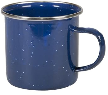 Stansport Enamel Coffee Mug 12 OZ (15985), Blue