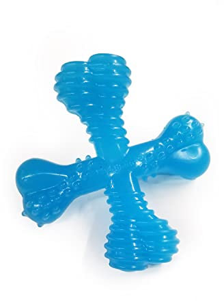 Nylabone Kauspielzeug für Welpen Zahnen Knochen aus Rindfleisch Geschmack Hund kauen, 1 Stück (1er Pack)