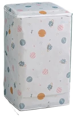 Housse Pour Lave-Linge Housse de protection solaire PEVA for Machine à laver, 2 pièces, étui étanche, veste de protection for Machine à laver, ouverture sur le dessus Pour Un Usage Domestique(Top cove