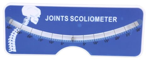 ZUXOCY Scoliosis Testing Meter Metal Ball Spine scoliometer Measuring Tool for Hospital 0‑30° Testing Protractors