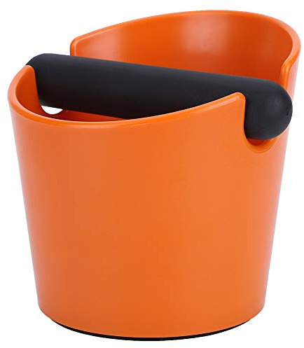 Kaffesgrund knackbox, kaffe knackbox hushåll avtagbar slagbar antislip kaffe mal dumpbehållare för kafé orange