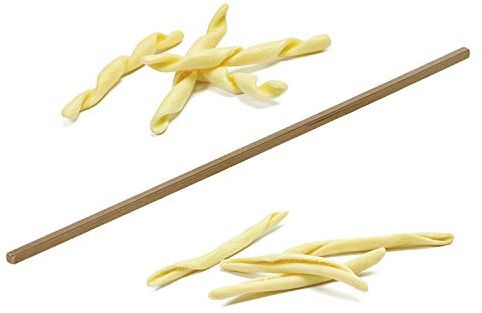 Aro para pasta fresca o hierro para fusilli a calabrie, latón, longitud 30 cm y base 5 x 5 mm. Calidad Made in Italy