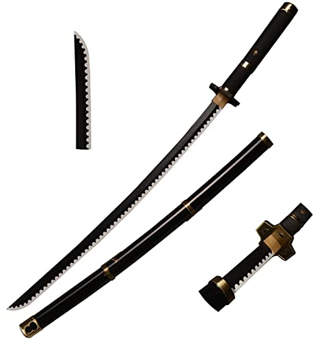 Skyward Blade Spada di Legno Roronoa Zoro Katana, Anime Original Texture Giapponese Samurai Spada, Yubashiri Katana per Collezione Cosplay