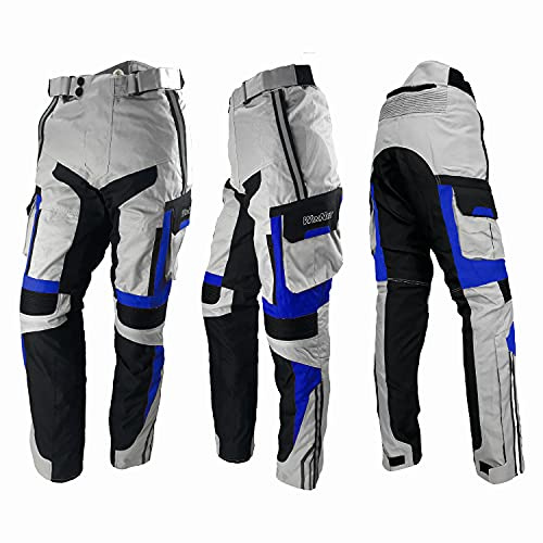 WinNet Pantalone Tecnico da Moto in Cordura con Protezioni Omologate 2° Livello (il più alto)
