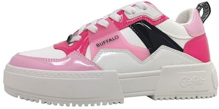 Buffalo RSE V2 Damenschuhe sportlicher Schnürer Rosa Freizeit, Schuhgröße:40 EU