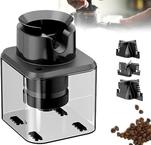Qiang Automatischer Kaffee-Siebträger-Reinigungsmaschine,30W Kommerzieller Siebträger Reiniger Mit 3 Bürstenköpfen,3 Sekunden Schnelle Reinigung,Mit Anti-Falsch-Touch-Sicherheitssensor,B