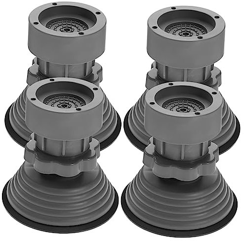 BUGUUYO 4piezas Alfombrillas Antivibración Para Lavadora y Secadora Ajustable Alfombrilla Antideslizante Para Pies Para Duros