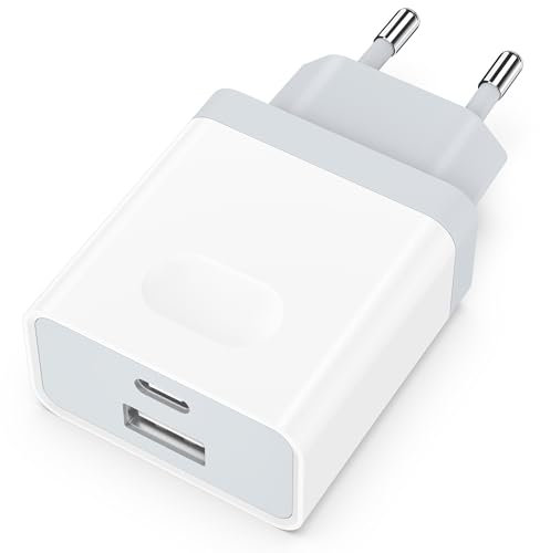 USB C ladegerät Adapter Stecker - Netzteil 20W Replacement for iPhone 16 15 14 13 12 11 Pro Max SE XS XR 8 Plus, Galaxy S23/S22/S21, Handy Charger Schnellladegerät Ladestecker Mcukdae 01