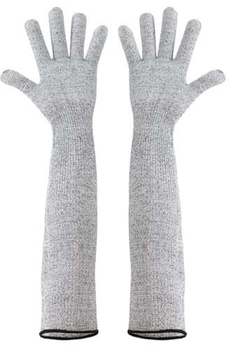 Gants de protection de jardinage, manches anti-coupures, longs gants anti-coupures, gants de protection pour -bras et poignet, protection de bras long pour le jardinage, la réparation de la