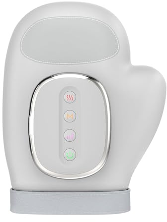 Massaggiatore Elettrico Per Mani Con Calore – 3 Modalità Di Massaggio & 5 Livelli Di Intensità Per Sollievo Articolare E Tunnel Carpale | Terapia Per Le Mani Ricaricabile Con Compressione, Timer Autom