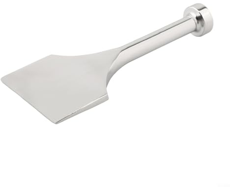 Ciseau à moquette pour pose de moquette de précision et montage d'escalier - Outil de traversin en acier inoxydable - 207 x 90 x 31 mm - Largeur 90 mm - Argenté