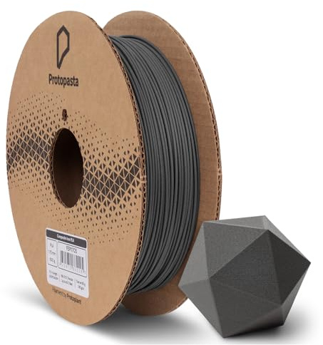 Proto-pasta FEP11705 - Bobina di fil di ferro PLA magnetico, si può ottenere un effetto ruggine, da 1,75 mm, 500 g, colore: grigio