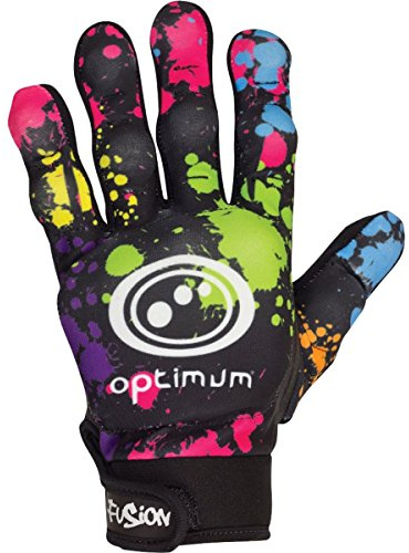 Optimum Sport Fusion Full Finger Hockey Gloves – Left Hand, Moulded Foam Protection, Flexible Fit, Adjustable Wrist Strap, Durable Design