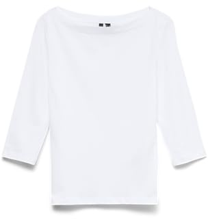 Vero Moda Vmpanda Modal 3/4 Top Jrs Noos Maglietta, Bright White, L Donna