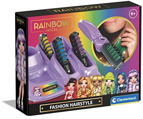 Clementoni - 18709 - Rainbow High - Farb-Hairstyler - Kreativspielzeug, Geschenk-Set Für Mädchen Ab 6 Jahren