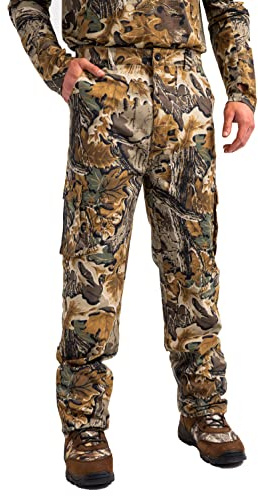 Realtree Men's Advantage Classic Camo Hunting Pants, Durable Cargo Pants with 6-Pocket, Slim Fit, Men's Outdoor Pants, Size S-5X