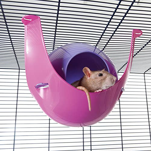 PETGARD Nagerhaus Hängehaus Kleintierhaus Sputnik XL lila-pink 29 x 26 x 19 cm