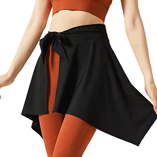 Falda Deportiva, Suave Absorbente Mallas con Faldón de Poliéster para Mujer Fitness Yoga Tenis