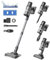 proscenic Aspiradora sin Cable 35KPA Potente, Aspira y Friega 2 en 1, Autonomía 50 min, Tanque Agua 340ML, Antienredo para Alfombra/Cortina/Pelo Mascotas P11 Mopping